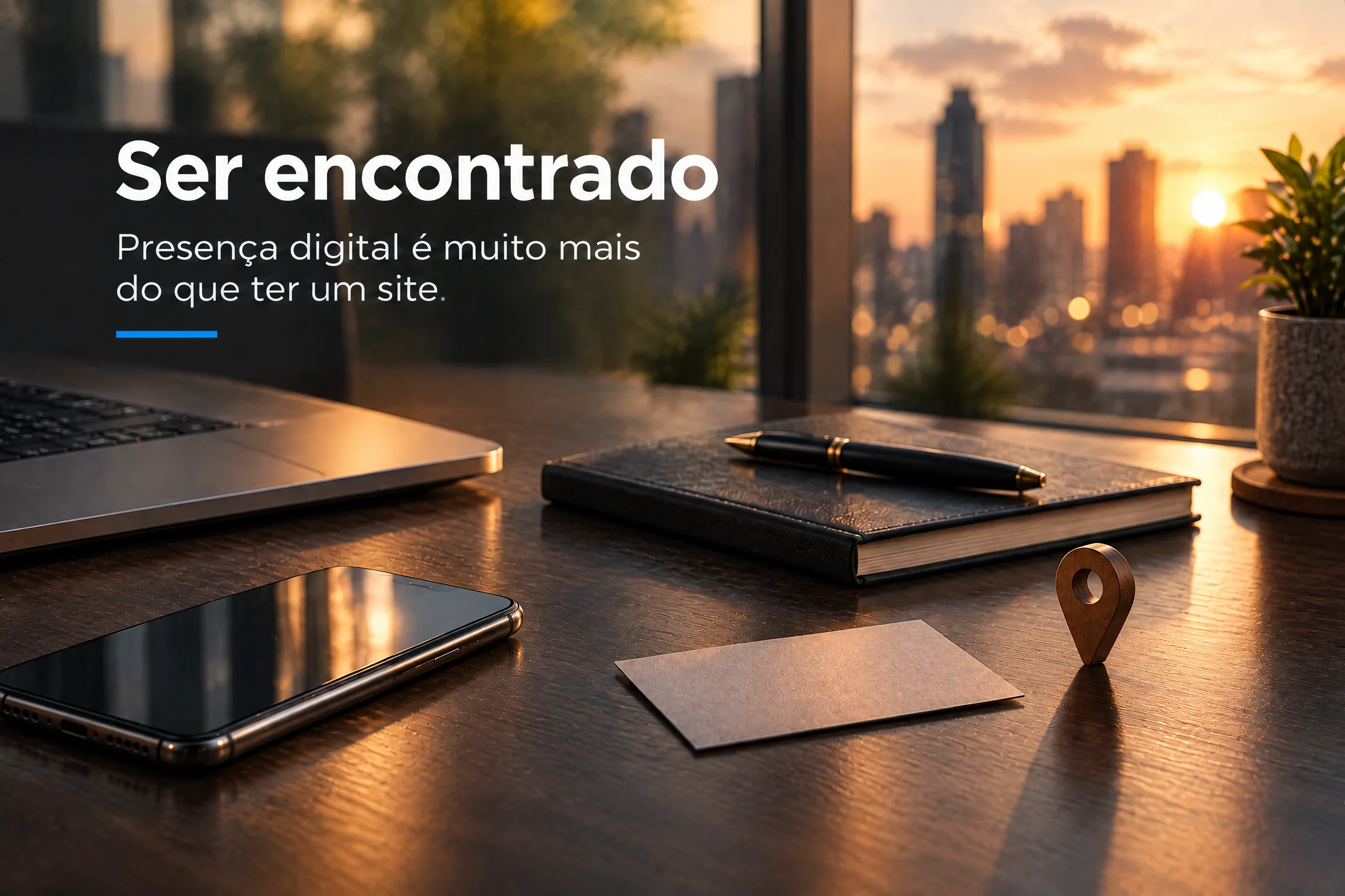 Ilustração do artigo sobre presença digital e ser encontrado na busca